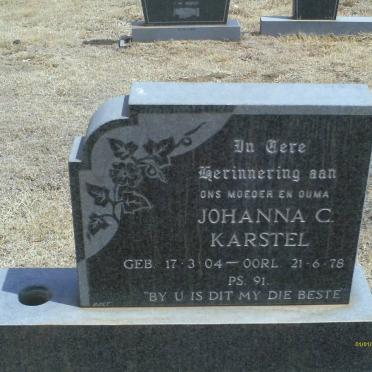 KARSTEL Johanna C. 1904-1978