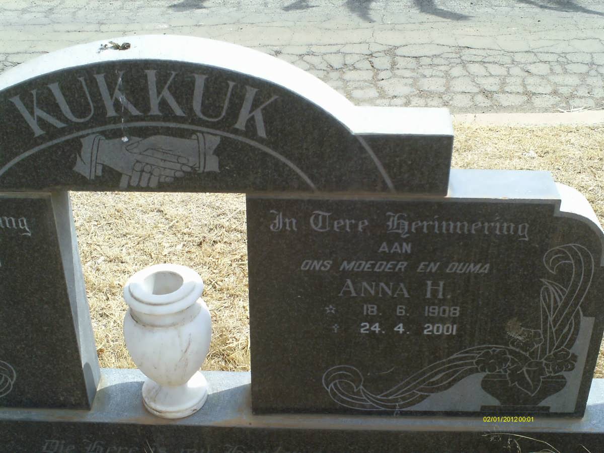 KUKKUK Anna H. 1908-2001