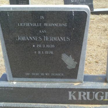 KRUGER Johannes Hermanus 1936-1976