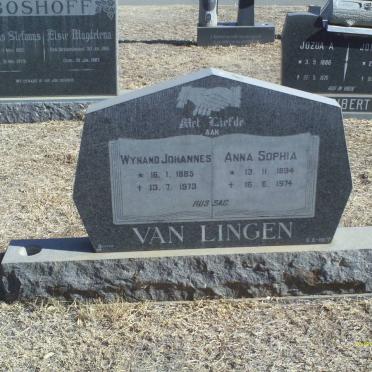 LINGEN Wynand Johannes, van 1885-1973 &amp; Anna Sophia 1894-1974