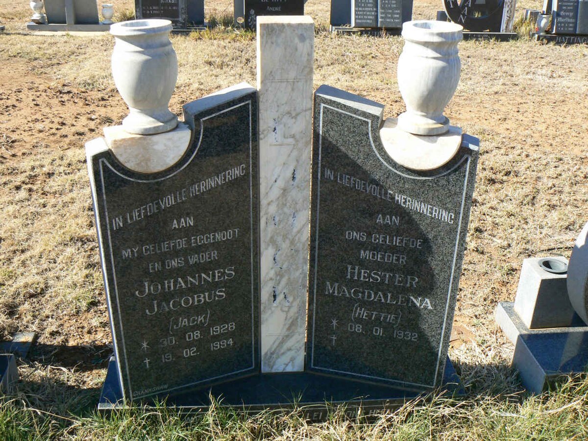 LOOCK Johannes Jacobus 1928-1994 &amp; Hester Magdalena 1932-