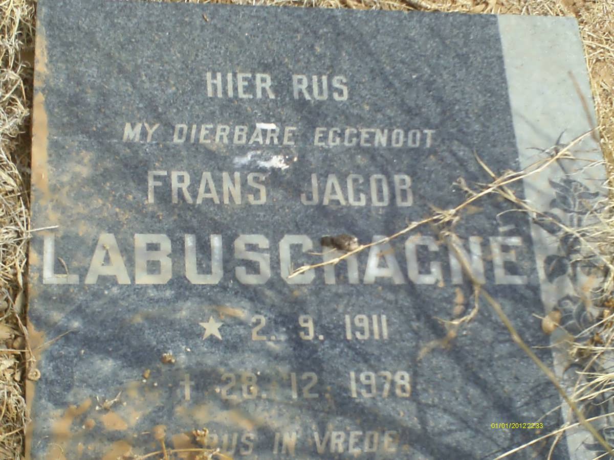 LABUSHAGNE Frans Jacob 1911-1979