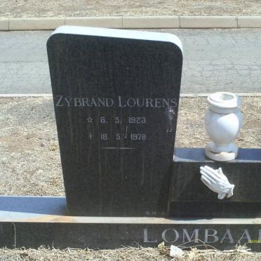 LOMBAARD Zybrand Lourens 1923-1978