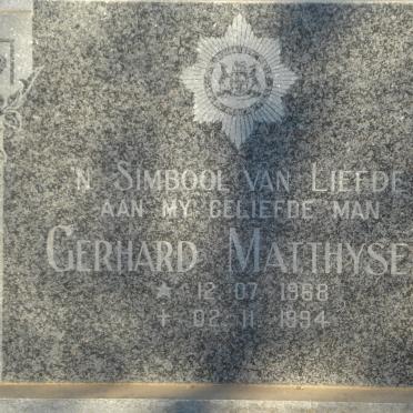 MATTHYSEN Gerhard 1968-1994