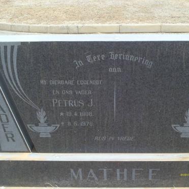 MATHEE Petrus J. 1908-1976