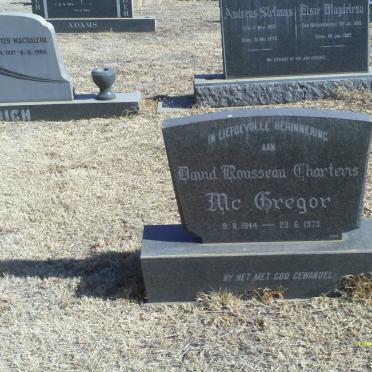 McGREGOR David Rousseau Chartens 1944-1973