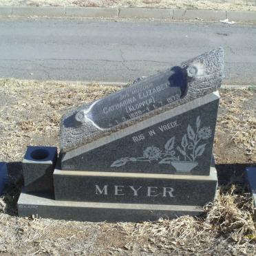 MEYER Catharina Elizabeth nee KLOPPER 1899-1973