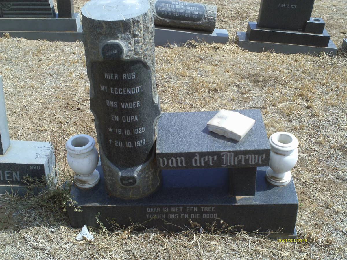 MERWE Johan, van der 1929-1976