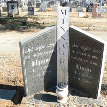 MINNAAR Flippie 1927-2010 &amp; Lucie 1929-1990