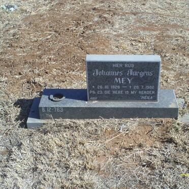 MEY Johannes Jurgens 1929-1982