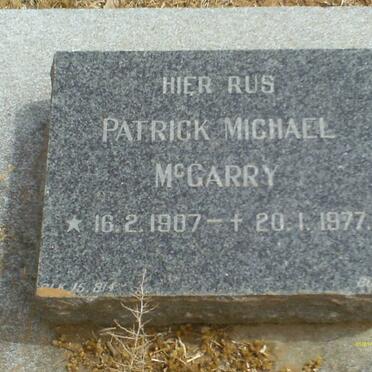 MCGARRY Patrick Michael 1907-1977