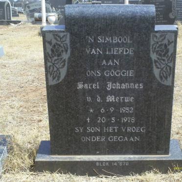MERWE Sarel Johannes, v.d. 1952-1978