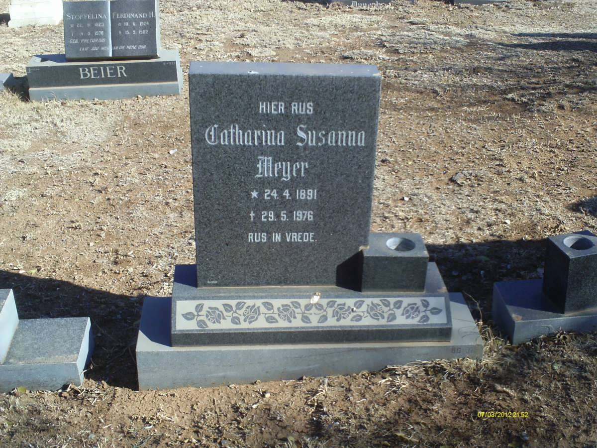 MEYER Catharina Susanna 1891-1976
