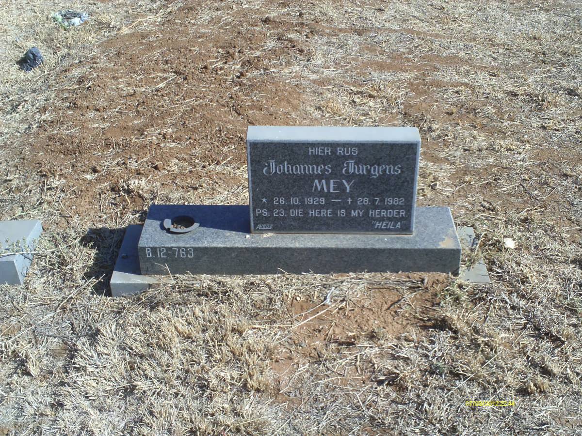 MEY Johannes Jurgens 1929-1982