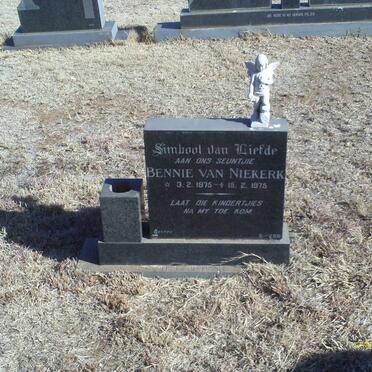 NIEKERK Bennie, van 1975-1975