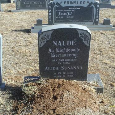 NAUDE Alida Susanna 1899-1982