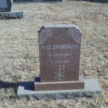 OVERDUIN P.G. 1894-1973