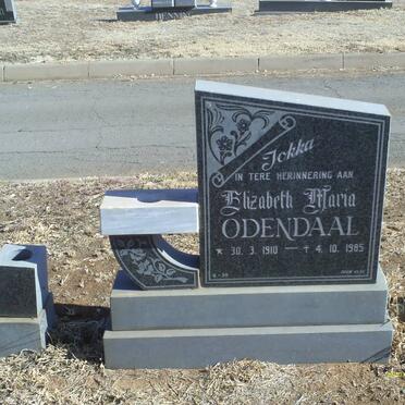 ODENDAAL Elizabeth Maria 1910-1985