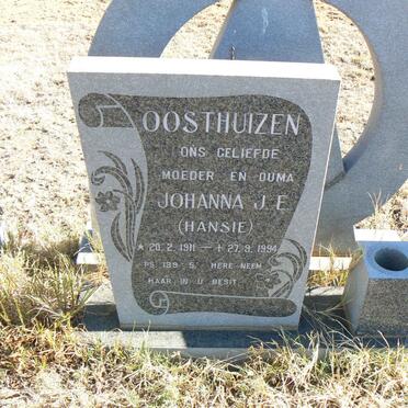 OOSTHUIZEN Johanna J.E. 1911-1994