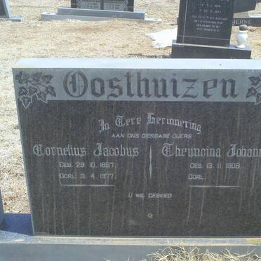 OOSTHUIZEN Cornelius Jacobus 1897-1977 Theuncina Johanna 1908-