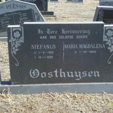 OOSTHUYSEN Stefanus 1913-1992 &amp; Maria Magdalena 1920-