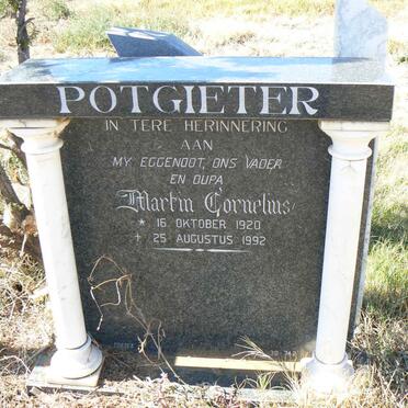 POTGIETER Martin Cornelius 1920-1992