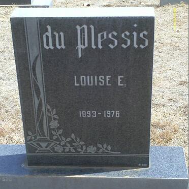 PLESSIS Louise E., du 1893-1976