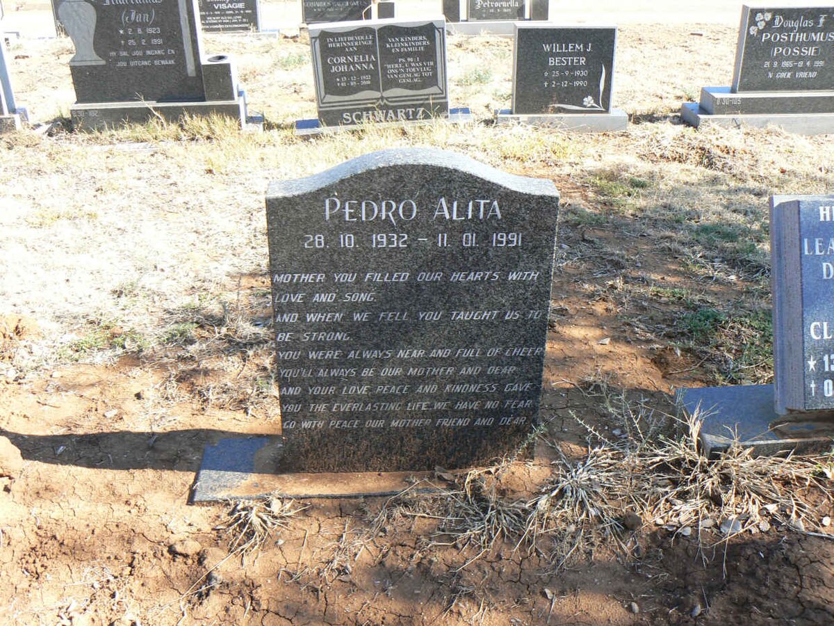 PEDRO Alita 1932-1991