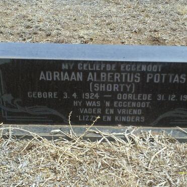 POTTAS Adriaan Albertus 1924-1976