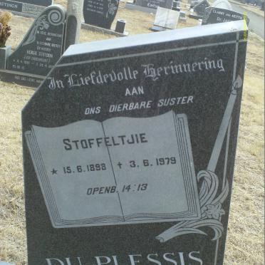 PLESSIS Stoffeltjie, du 1898-1979
