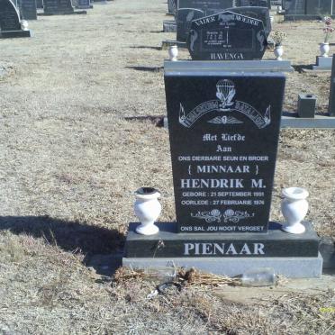PIENAAR Hendrik M. 1951-1974