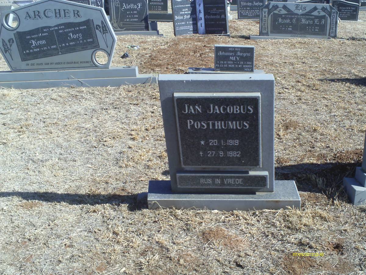 POSTHUMUS Jan Jacobus 1919-1982