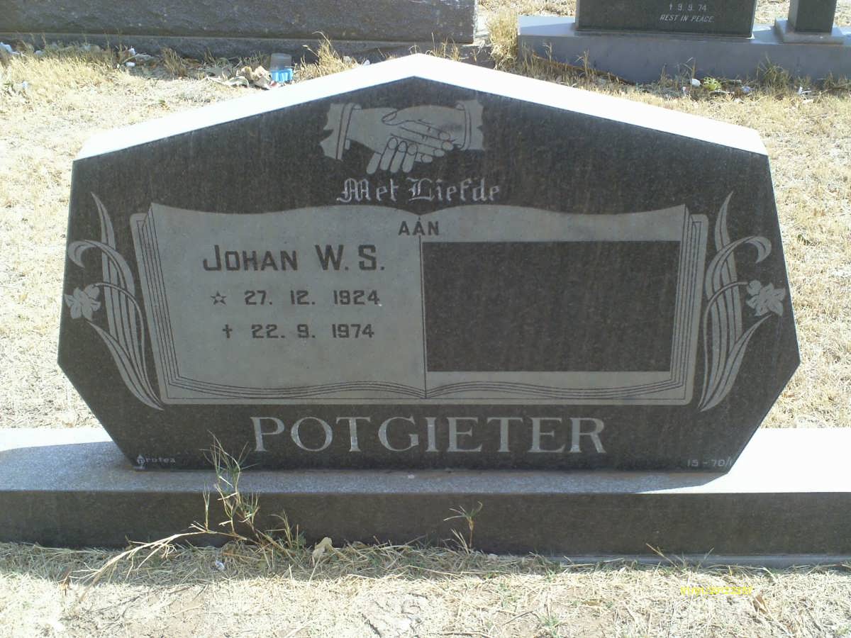 POTGIETER Johan W.S. 1924-1974