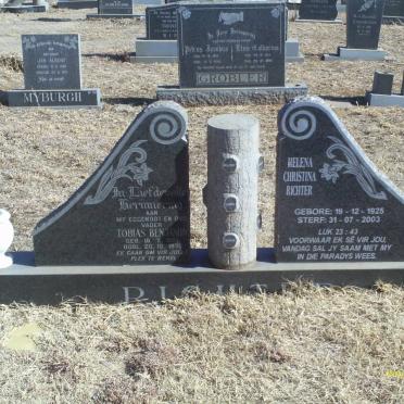 RICHTER Tobias Benjamin 1924-1973 &amp; Helena Christina 1925-2003