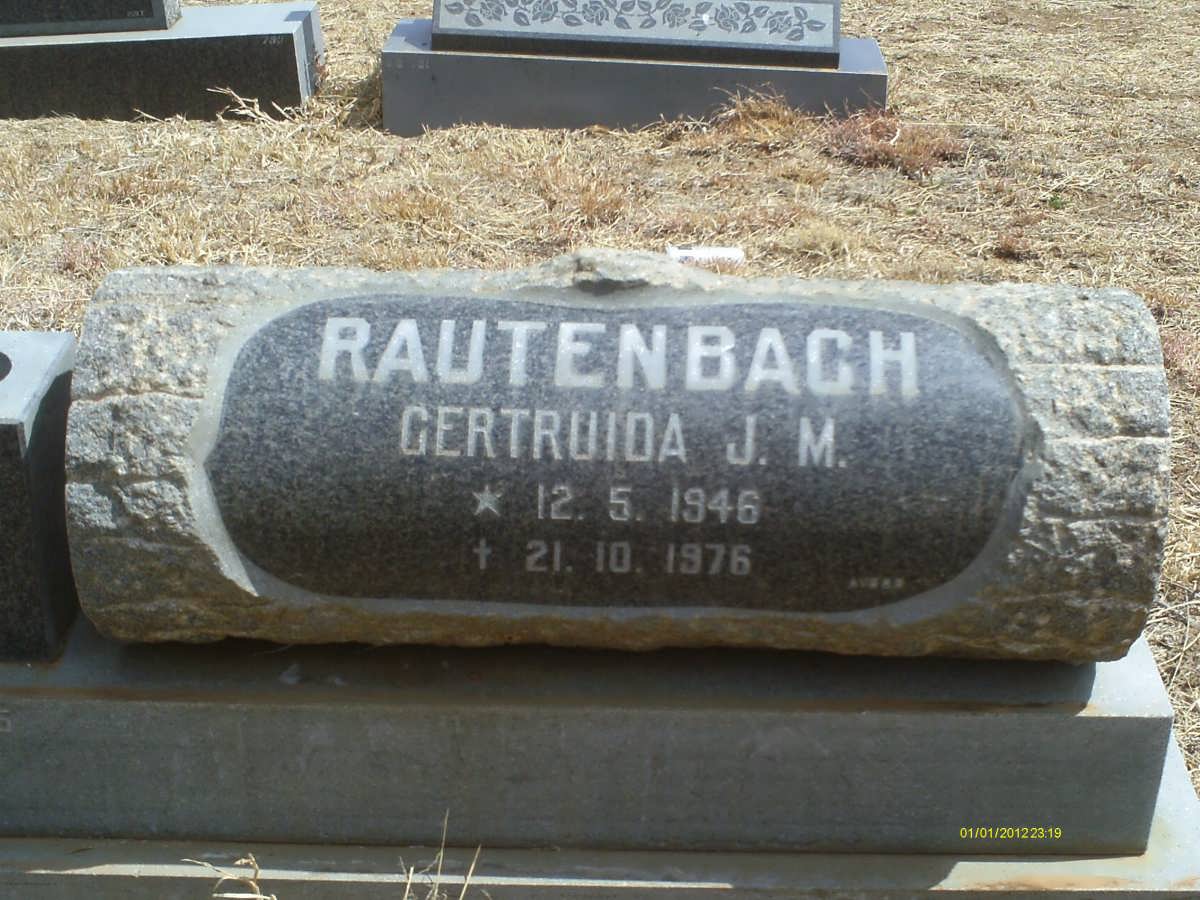 RAUTENBACH Gertruida J.M. 1946-1976