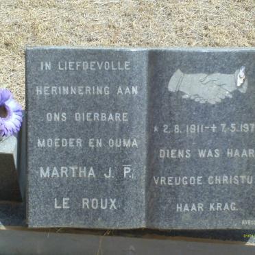 ROUX Martha J.P., le 1911-1975