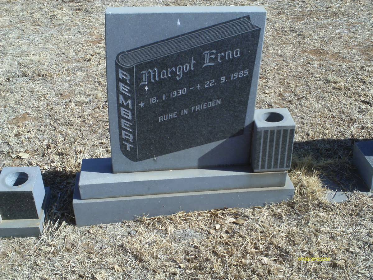 REMBERT Margo Erna 1930-1985