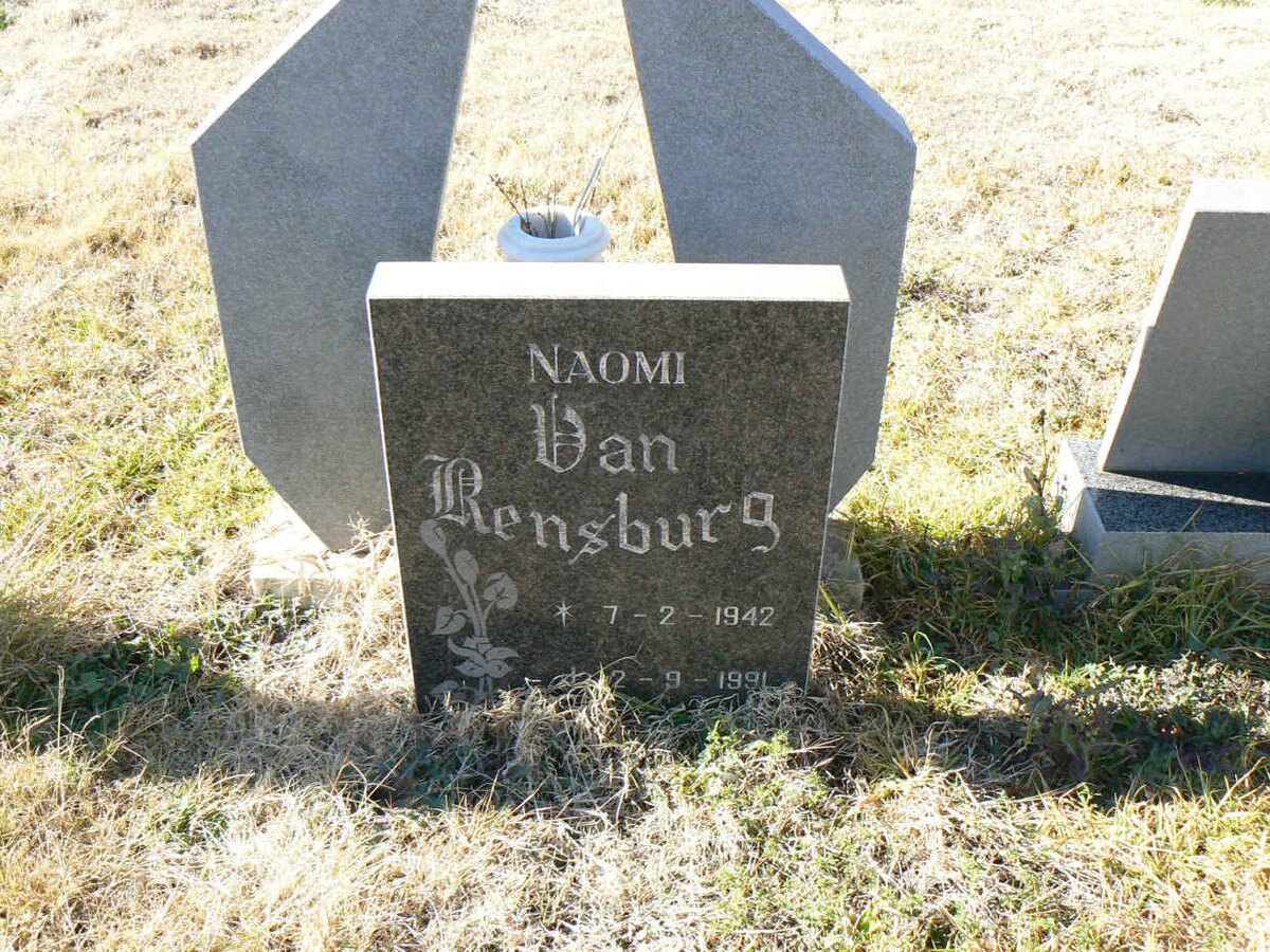 RENSBURG Naomi, van 1942-1991