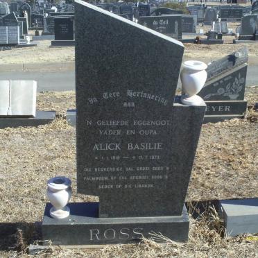 ROSS Alick Basilie 1918-1973
