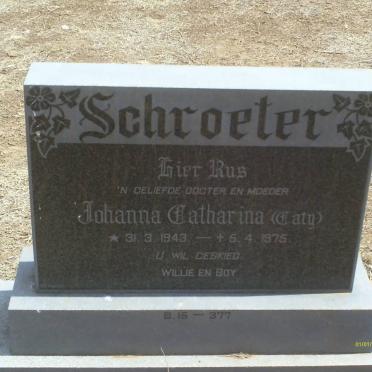 SCHROETER Johanna Catharina 1943-1975