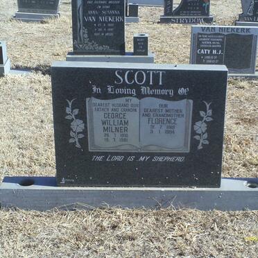 SCOTT George William Milner 1910-1981 &amp; Florence 1916-1994