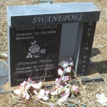 SWANEPOEL Wilhelm Valentyn 1956- :: SWANEPOEL Francina Maria 1923-2007