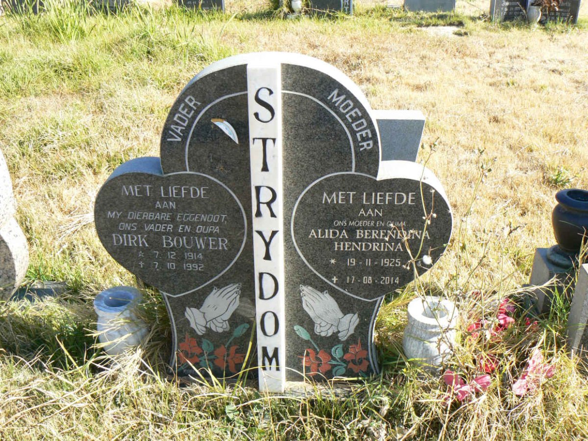 STRYDOM Dirk Bouwer 1914-1992 &amp; Alida Berendina Hendrina 1925-2014