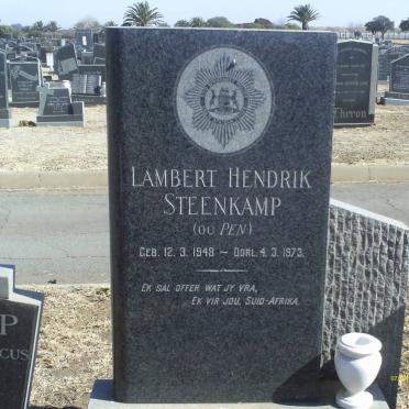 STEENKAMP Lambert Hendrik 1948-1973