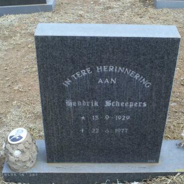 SCHEEPERS Hendrik 1929-1977