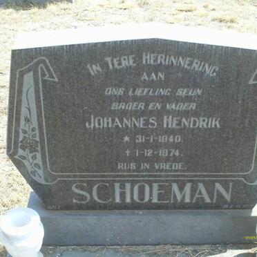 SCHOEMAN Johannes Hendrik 1940-1974