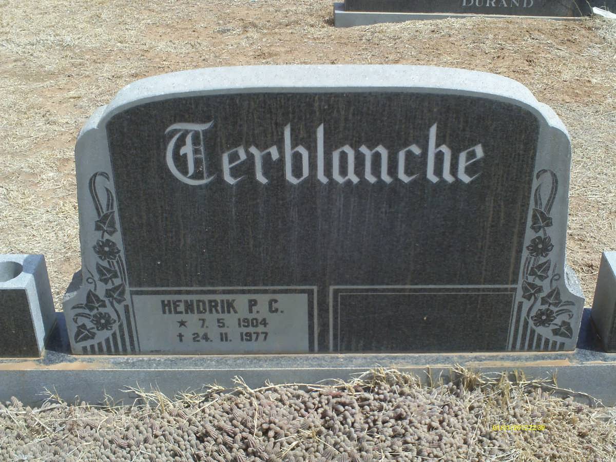 TERBLANCHE Hendrik P.C. 1904-1977