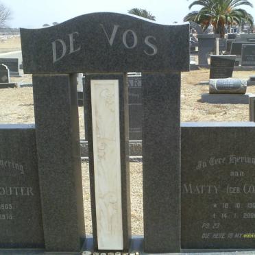 VOS Philip Wouter, de 1905-1975 &amp; Matty COMBRINK 1912-2006