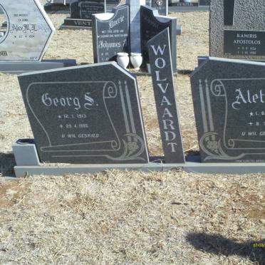 WOLVAARDT Georg S. 1913-1986 &amp; Aletta F. 1915-2006