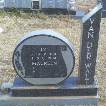 WALT I.V., van der 1911-1994 &amp; Maureen